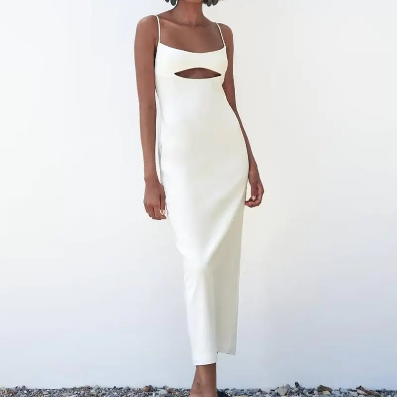 2025 Summer Women's Dress with Cutout Back Design