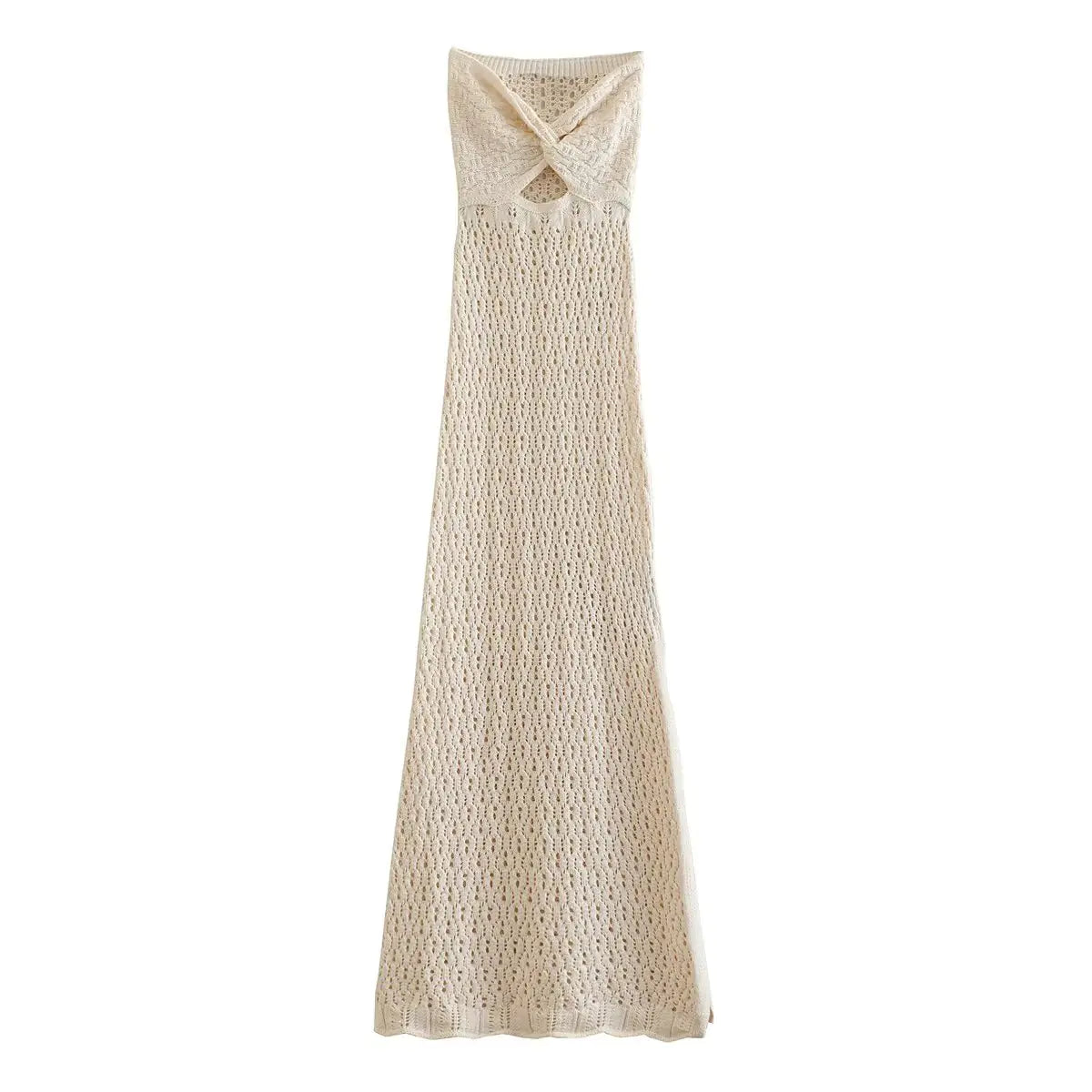 2025 Summer Women's Open-Design Knit Dress