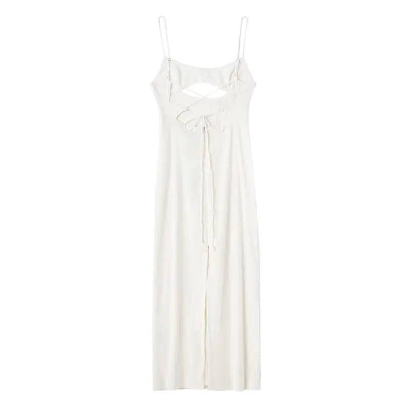 2025 Summer Women's Dress with Cutout Back Design