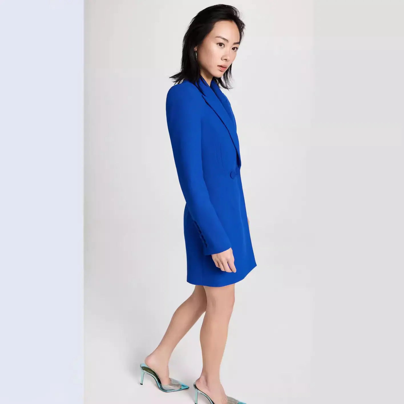2025 Spring Fashionable Solid Color Women's Blazer